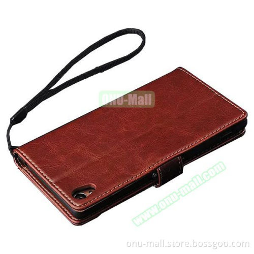Crystal Texture PU+TPU Magnetic Wallet Flip case for Sony Xperia Z4